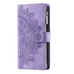 Peňaženkové puzdro Mandala zip case fialové - Samsung Galaxy A17 5G