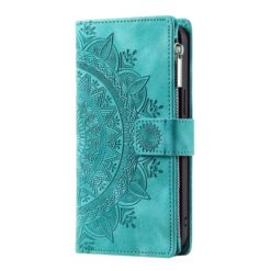 Kryty na mobil | Peňaženkové puzdro Mandala zip case zelené – Samsung Galaxy A17 5G | Kryty na mobil