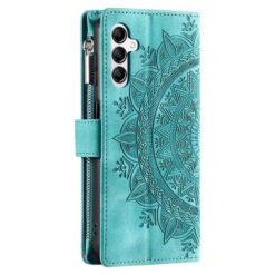 Peňaženkové puzdro Mandala zip case zelené – Samsung Galaxy A17 5G | Kryty na mobil Kryty na mobil | Peňaženkové puzdro Mandala zip case zelené – Samsung Galaxy A17 5G | Kryty na mobil