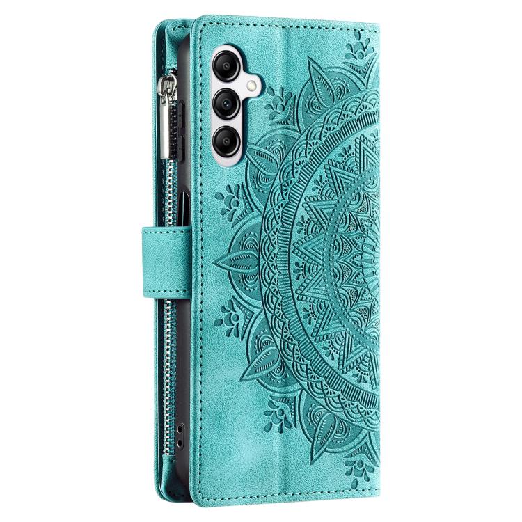 Peňaženkové puzdro Mandala zip case zelené – Samsung Galaxy A17 5G | Kryty na mobil Kryty na mobil | Peňaženkové puzdro Mandala zip case zelené – Samsung Galaxy A17 5G | Kryty na mobil