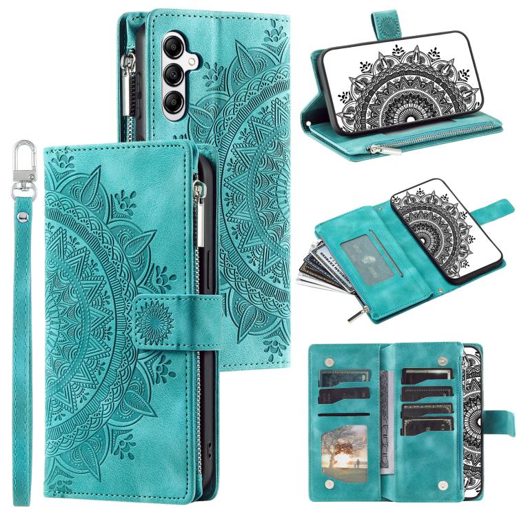 Peňaženkové puzdro Mandala zip case zelené – Samsung Galaxy A17 5G | Kryty na mobil Kryty na mobil | Peňaženkové puzdro Mandala zip case zelené – Samsung Galaxy A17 5G | Kryty na mobil