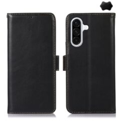 Kryty na mobil | Peňaženkové puzdro RFID Leather case čierne – Samsung Galaxy A17 5G | Kryty na mobil