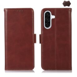 Kryty na mobil | Peňaženkové puzdro RFID Leather case hnedé – Samsung Galaxy A17 5G | Kryty na mobil