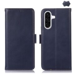 Peňaženkové puzdro RFID Leather case modré – Samsung Galaxy A17 5G