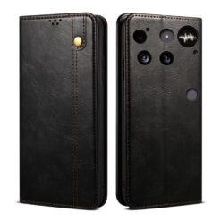 Peňaženkové puzdro Wax case čierne – Nothing Phone (3)