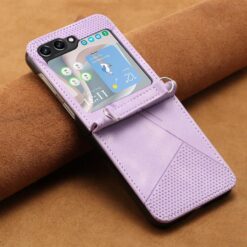 Kryty na mobil | Zadný kryt Lanyard case fialový – Samsung Galaxy Z Flip 7 | Kryty na mobil