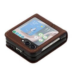 Kryty na mobil | Zadný kryt Lanyard case hnedý – Samsung Galaxy Z Flip 7 | Kryty na mobil