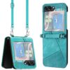 Peňaženkové puzdro Diamond Card case ružové – Samsung Galaxy Z Flip 7 | Kryty na mobil Kryty na mobil | Peňaženkové puzdro Diamond Card case ružové – Samsung Galaxy Z Flip 7 | Kryty na mobil