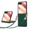 Kryty na mobil | Kryt Lattice Skin case čierny – Samsung Galaxy Z Flip 7 | Kryty na mobil