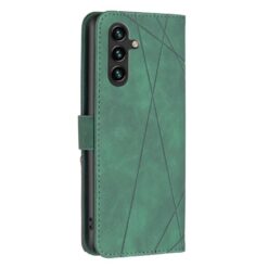 Kryty na mobil | Knižkové puzdro Rhombus zelené – Samsung Galaxy S25 FE | Kryty na mobil