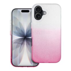 Kryty na mobil | Ligotavý Kryt Forcell Shining transparentno-ružový – Apple iPhone 17 | Kryty na mobil