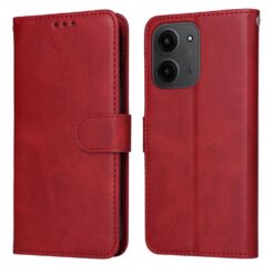 Kryty na mobil | Peňaženkové puzdro Classic Leather case červené – Xiaomi Redmi 15C | Kryty na mobil
