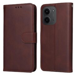 Kryty na mobil | Peňaženkové puzdro Classic Leather case hnedé – Xiaomi Redmi 15C | Kryty na mobil