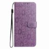 Kryty na mobil | Peňaženkové puzdro Embossing Pattern Kvety ružové – Xiaomi Redmi 15 4G/5G | Kryty na mobil