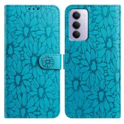 Peňaženkové puzdro Embossing Pattern Kvety modré – Xiaomi Redmi 15 4G/5G | Kryty na mobil Kryty na mobil | Peňaženkové puzdro Embossing Pattern Kvety modré – Xiaomi Redmi 15 4G/5G | Kryty na mobil