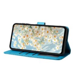 Peňaženkové puzdro Embossing Pattern Kvety modré – Xiaomi Redmi 15 4G/5G | Kryty na mobil Kryty na mobil | Peňaženkové puzdro Embossing Pattern Kvety modré – Xiaomi Redmi 15 4G/5G | Kryty na mobil