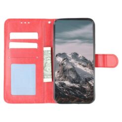 Kryty na mobil | Peňaženkové puzdro Embossing Pattern Mandala červené – Xiaomi Redmi 15 4G/5G | Kryty na mobil