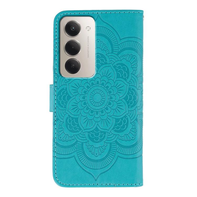 Peňaženkové puzdro Embossing Pattern Mandala modré – Xiaomi Redmi 15 4G/5G | Kryty na mobil Kryty na mobil | Peňaženkové puzdro Embossing Pattern Mandala modré – Xiaomi Redmi 15 4G/5G | Kryty na mobil