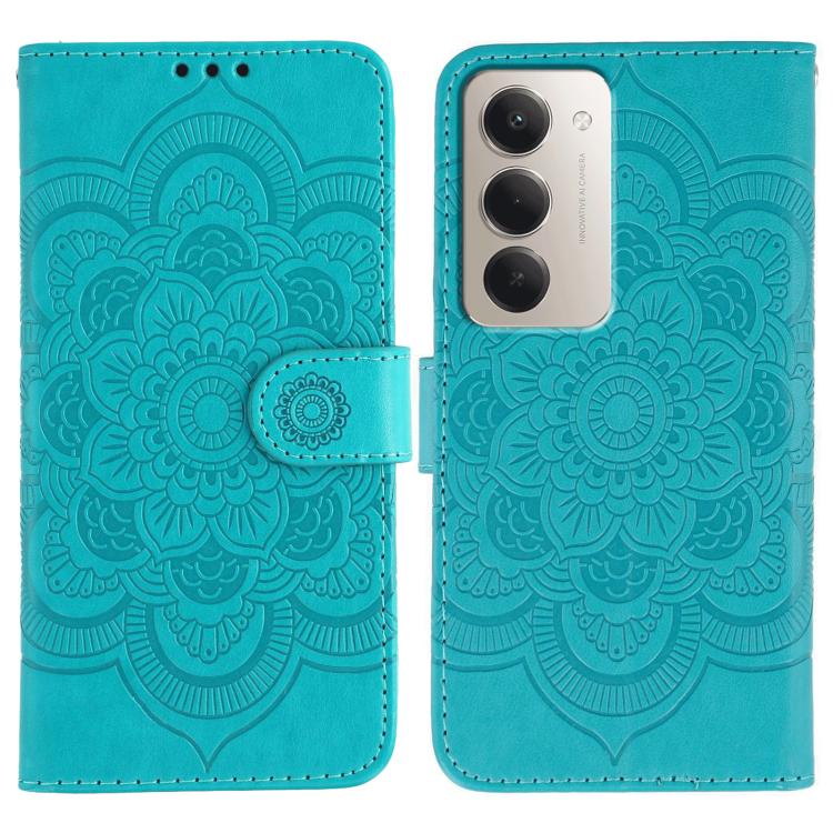 Peňaženkové puzdro Embossing Pattern Mandala modré – Xiaomi Redmi 15 4G/5G | Kryty na mobil Kryty na mobil | Peňaženkové puzdro Embossing Pattern Mandala modré – Xiaomi Redmi 15 4G/5G | Kryty na mobil