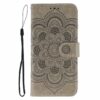 Kryty na mobil | Peňaženkové puzdro Embossing Pattern Mandala červené – Xiaomi Redmi 15 4G/5G | Kryty na mobil
