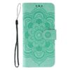Kryty na mobil | Peňaženkové puzdro Embossing Pattern Square červené – Xiaomi Redmi 15 4G/5G | Kryty na mobil