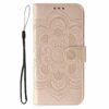 Kryty na mobil | Peňaženkové puzdro Embossing Pattern Mandala sivé – Xiaomi Redmi 15 4G/5G | Kryty na mobil
