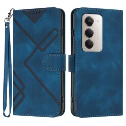 Peňaženkové puzdro Embossing Pattern Square modré – Xiaomi Redmi 15 4G/5G | Kryty na mobil Kryty na mobil | Peňaženkové puzdro Embossing Pattern Square modré – Xiaomi Redmi 15 4G/5G | Kryty na mobil