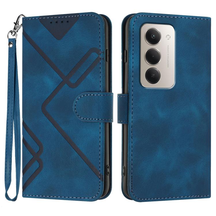 Peňaženkové puzdro Embossing Pattern Square modré – Xiaomi Redmi 15 4G/5G | Kryty na mobil Kryty na mobil | Peňaženkové puzdro Embossing Pattern Square modré – Xiaomi Redmi 15 4G/5G | Kryty na mobil