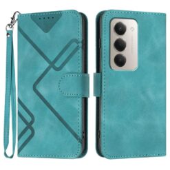 Kryty na mobil | Peňaženkové puzdro Embossing Pattern Square zelené – Xiaomi Redmi 15 4G/5G | Kryty na mobil