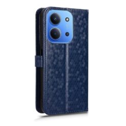 Kryty na mobil | Peňaženkové puzdro Honeycomb Dot Texture Case modré – Xiaomi Redmi 15C | Kryty na mobil