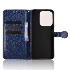 Kryty na mobil | Peňaženkové puzdro Honeycomb Dot Texture Case modré – Xiaomi Redmi 15C | Kryty na mobil