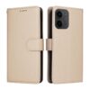 Kryty na mobil | Peňaženkové puzdro Honeycomb Dot Texture Case strieborné – Xiaomi Redmi 15C | Kryty na mobil