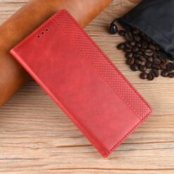 Peňaženkové puzdro Retro Leather červené – Realme Note 70T | Kryty na mobil Kryty na mobil | Peňaženkové puzdro Retro Leather červené – Realme Note 70T | Kryty na mobil