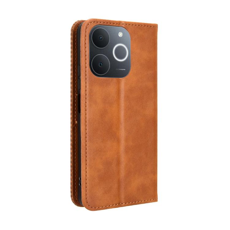 Peňaženkové puzdro Retro Leather hnedé – Realme Note 70T | Kryty na mobil Kryty na mobil | Peňaženkové puzdro Retro Leather hnedé – Realme Note 70T | Kryty na mobil