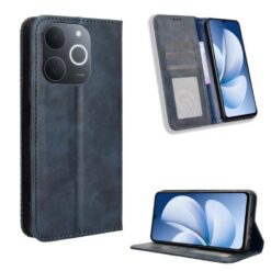 Peňaženkové puzdro Retro Leather modré – Realme Note 70T | Kryty na mobil Kryty na mobil | Peňaženkové puzdro Retro Leather modré – Realme Note 70T | Kryty na mobil