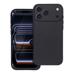 Kryty na mobil | Silikónový kryt Soft Matt čierny – Apple iPhone 17 Pro Max | Kryty na mobil