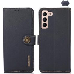 Kryty na mobil | Kožené puzdro Khazneh Business case modré – Samsung Galaxy S25 FE | Kryty na mobil