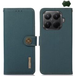 Kryty na mobil | Kožené puzdro Khazneh Business case zelené – Xiaomi 15T Pro | Kryty na mobil