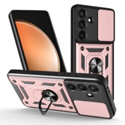 Odolný kryt CamCover Armor ružový – Samsung Galaxy S25 FE
