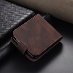 Kryty na mobil | Peňaženkové puzdro AZNS Dream hnedé – Samsung Galaxy Z Flip 7 | Kryty na mobil