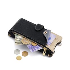 Kryty na mobil | Peňaženkové puzdro Chain Wallet Case čierne – Samsung Galaxy A17 5G | Kryty na mobil
