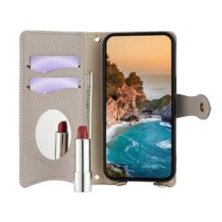 Kryty na mobil | Peňaženkové puzdro Chain Wallet Case sivé – Samsung Galaxy A17 5G | Kryty na mobil