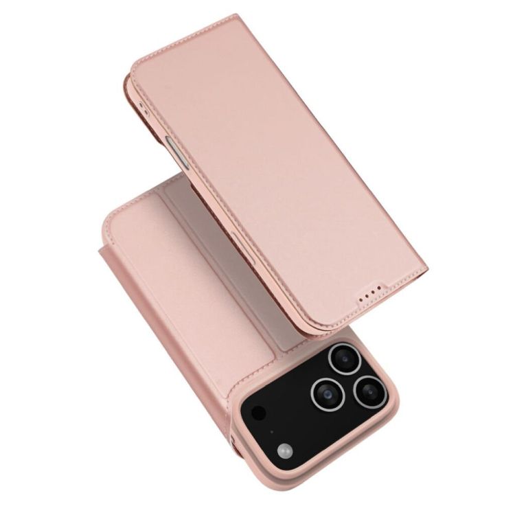 Peňaženkové puzdro Dux Ducis Skin Pro ružové – Apple iPhone 17 Pro Max / 18 Pro Max | Kryty na mobil Kryty na mobil | Peňaženkové puzdro Dux Ducis Skin Pro ružové – Apple iPhone 17 Pro Max / 18 Pro Max | Kryty na mobil