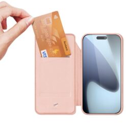 Peňaženkové puzdro Dux Ducis Skin Pro ružové – Apple iPhone Air | Kryty na mobil Kryty na mobil | Peňaženkové puzdro Dux Ducis Skin Pro ružové – Apple iPhone Air | Kryty na mobil