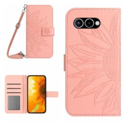 Peňaženkové puzdro Embossing Pattern Kvet bledoružové – T Phone 3 | Kryty na mobil Kryty na mobil | Peňaženkové puzdro Embossing Pattern Kvet bledoružové – T Phone 3 | Kryty na mobil