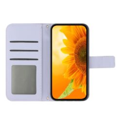 Peňaženkové puzdro Embossing Pattern Kvet fialové – T Phone 3 | Kryty na mobil Kryty na mobil | Peňaženkové puzdro Embossing Pattern Kvet fialové – T Phone 3 | Kryty na mobil
