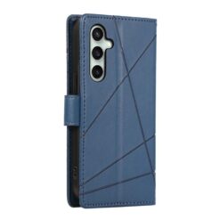Peňaženkové puzdro Embossing Pattern Line modré – Samsung Galaxy S25 FE | Kryty na mobil Kryty na mobil | Peňaženkové puzdro Embossing Pattern Line modré – Samsung Galaxy S25 FE | Kryty na mobil