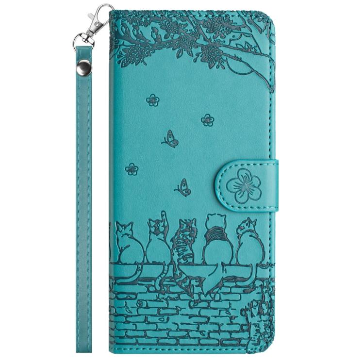 Peňaženkové puzdro Embossing Pattern Mačky modré – Samsung Galaxy S25 FE | Kryty na mobil Kryty na mobil | Peňaženkové puzdro Embossing Pattern Mačky modré – Samsung Galaxy S25 FE | Kryty na mobil