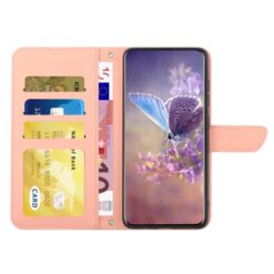 Peňaženkové puzdro Embossing Pattern Motýľ a ruže ružové – T Phone 3 | Kryty na mobil Kryty na mobil | Peňaženkové puzdro Embossing Pattern Motýľ a ruže ružové – T Phone 3 | Kryty na mobil