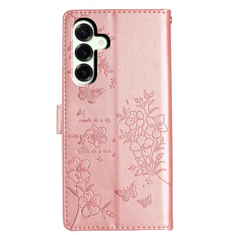 Peňaženkové puzdro Embossing Pattern Motýľ ružové – Samsung Galaxy S25 FE | Kryty na mobil Kryty na mobil | Peňaženkové puzdro Embossing Pattern Motýľ ružové – Samsung Galaxy S25 FE | Kryty na mobil